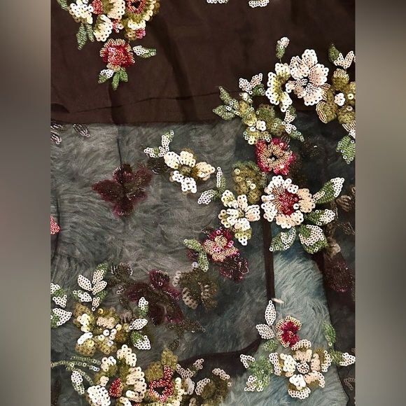 🆕 Worthington Womens Midi Floral Sequenced Pencil Skirt - Picture 6 of 8